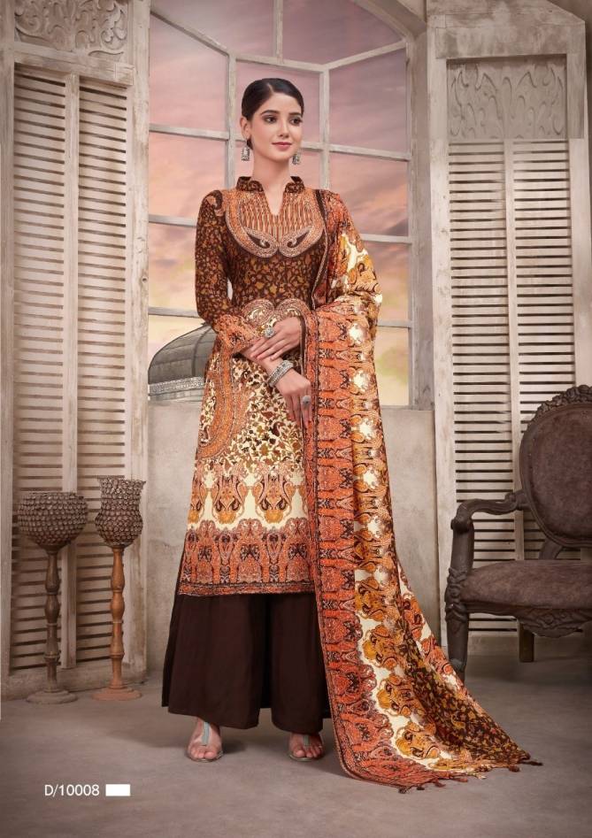 Pashmina Shawl Suit 10 Fancy Designer Casual Waer Winter Collection